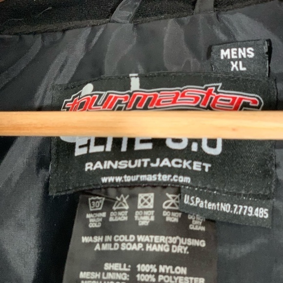 Tourmaster Elite 3.0 Motorcycle Rain Jacket Size XL - Picture 7 of 8